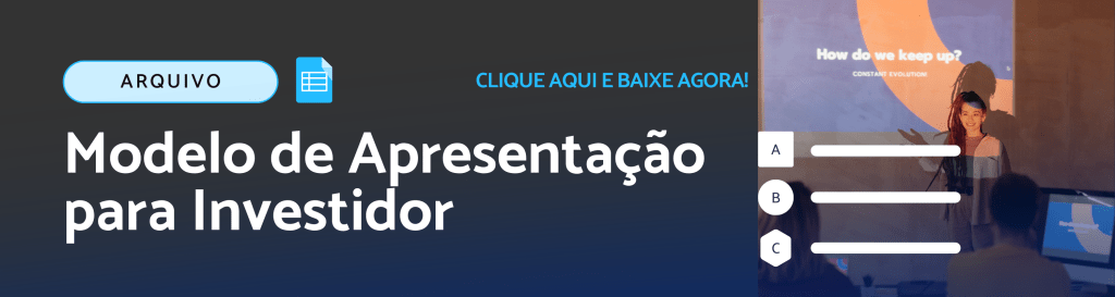 Modelo de Apresentação para Investidor